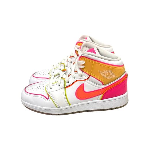 Jordan Shoes Nike Air Jordan Mid Edge Glow White Neon Sneakers